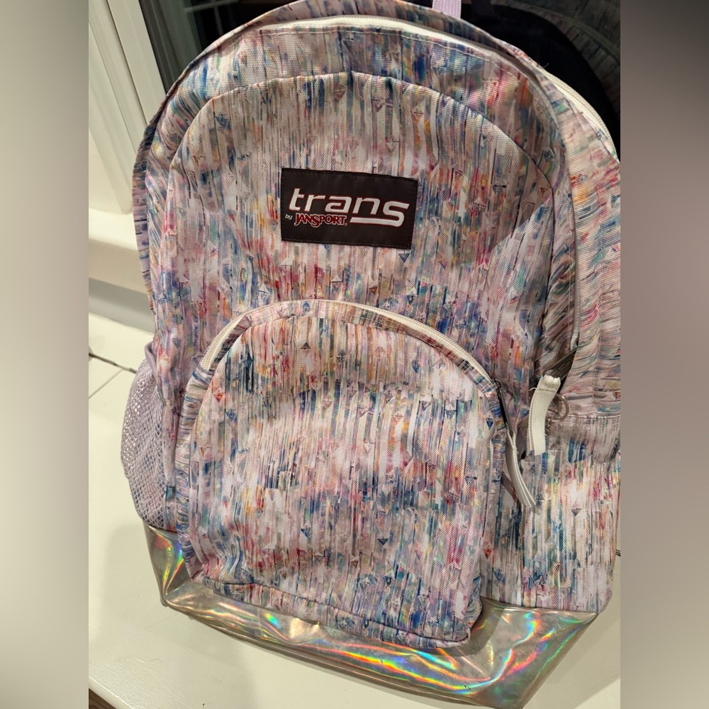 Jansport Multicolor Backpack with Holographic Base